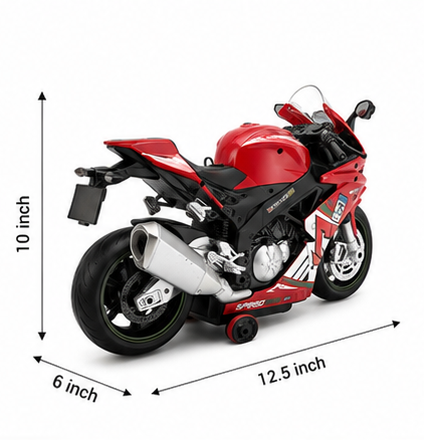 Sports Bike for Kids - Premium Red Ride-On Balance Bicycle | 12.5 Inch