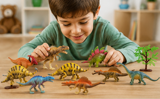 Realistic Dinosaur Animal Toys Set – Detailed Dinosaur Action Figures for Kids & Collectors
