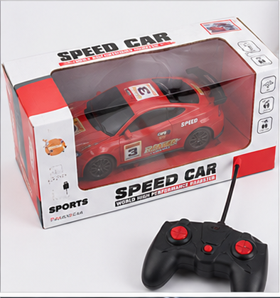1:24 RC Sports Car Remote Control Racing Car for Kids | High-Speed Rechargeable Toy Car | Red