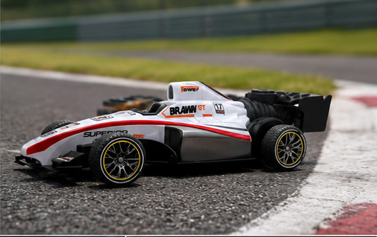 Remote Control Formula Racing Car Toy | High-Speed RC Formula Race Car | White