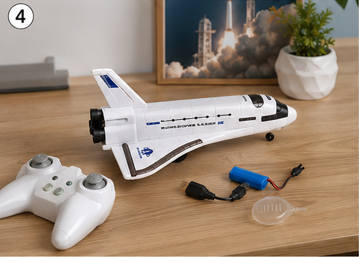 Smoke Aircraft Toy with Smoke Effect – White Toy Plane for Kids