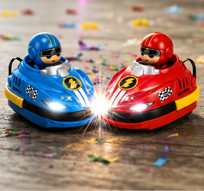 RC Cars Go Karting Collision Series – 2.4GHz Remote Control Battle Racing Cars (Red & Blue)