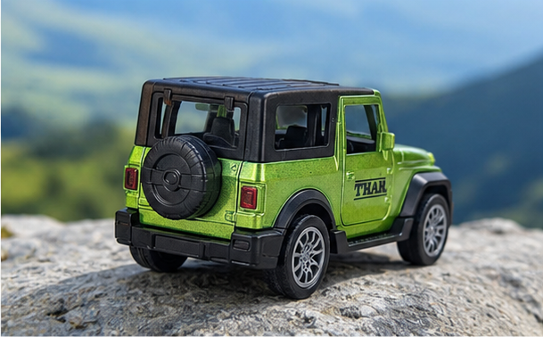 Thar 1:36 Scale Die-Cast Toy Car with Openable Doors – Green