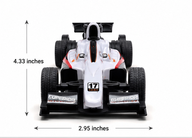 Remote Control Formula Racing Car Toy | High-Speed RC Formula Race Car | White