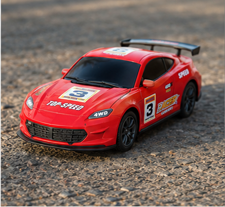 1:24 RC Sports Car Remote Control Racing Car for Kids | High-Speed Rechargeable Toy Car | Red