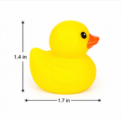 Cute Floating Bath Duck Toys for Kids – 12 Piece Mini Rubber Duck Set