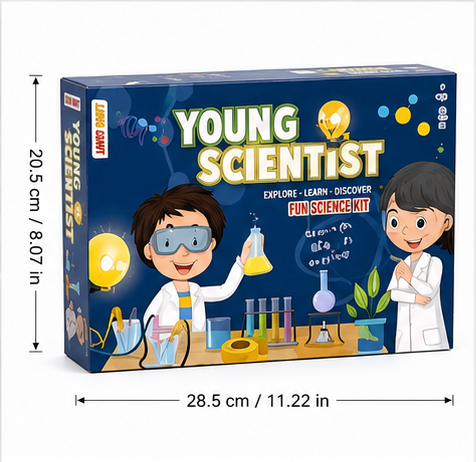 Science Kit for Kids – Magnetism, Crystal Growing & Light Reflection STEM Experiment Kit