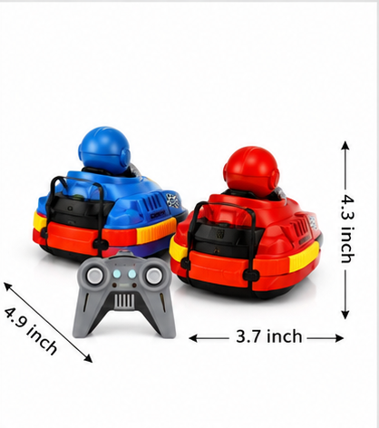 RC Cars Go Karting Collision Series – 2.4GHz Remote Control Battle Racing Cars (Red & Blue)