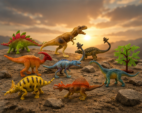 Realistic Dinosaur Animal Toys Set – Detailed Dinosaur Action Figures for Kids & Collectors