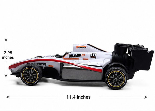 Remote Control Formula Racing Car Toy | High-Speed RC Formula Race Car | White