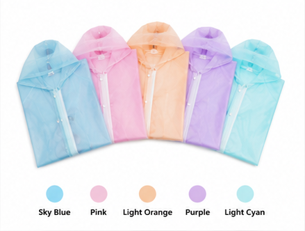 Unisex Full Length Waterproof Nylon Raincoat | Transparent Rain Wear