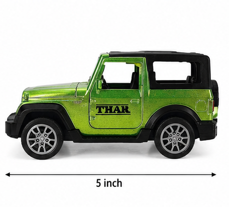 Thar 1:36 Scale Die-Cast Toy Car with Openable Doors – Green