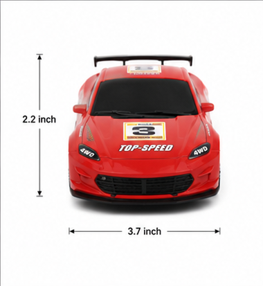 1:24 RC Sports Car Remote Control Racing Car for Kids | High-Speed Rechargeable Toy Car | Red