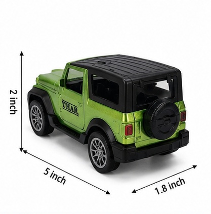 Thar 1:36 Scale Die-Cast Toy Car with Openable Doors – Green