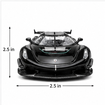 Lamborghini Die-Cast Model Car 1:32 Scale – Black Metal Collectible Sports Car with Opening Doors